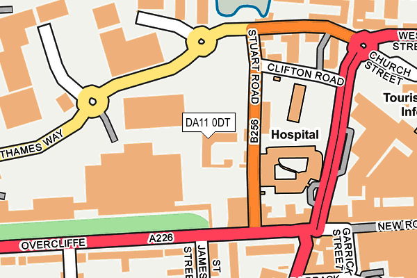 DA11 0DT map - OS OpenMap – Local (Ordnance Survey)