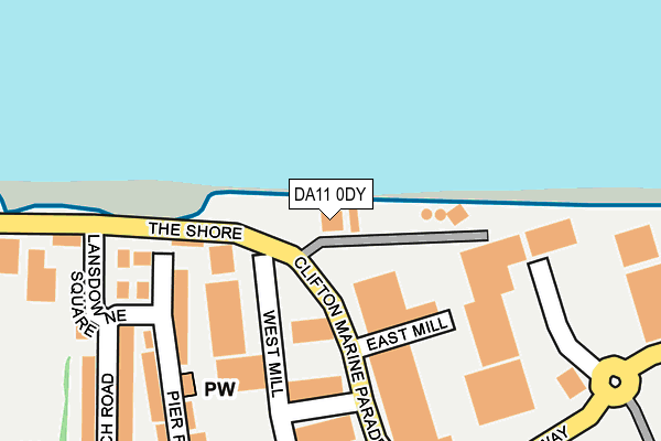 DA11 0DY map - OS OpenMap – Local (Ordnance Survey)
