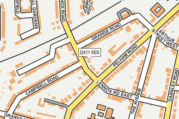 DA11 0ES map - OS OpenMap – Local (Ordnance Survey)