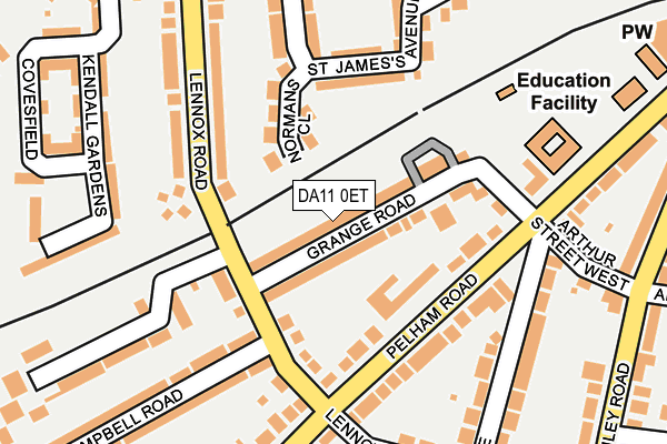 DA11 0ET map - OS OpenMap – Local (Ordnance Survey)