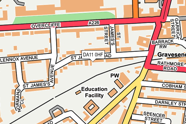 DA11 0HF map - OS OpenMap – Local (Ordnance Survey)