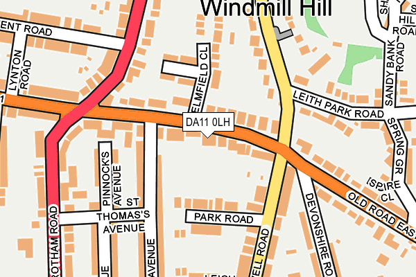 DA11 0LH map - OS OpenMap – Local (Ordnance Survey)