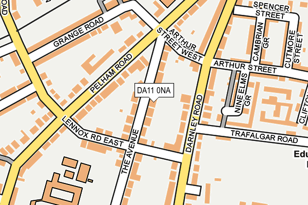 DA11 0NA map - OS OpenMap – Local (Ordnance Survey)