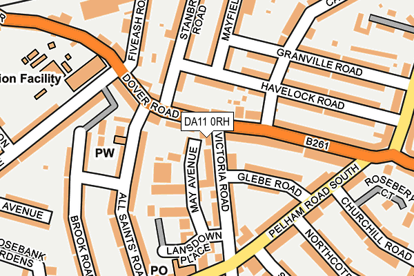 DA11 0RH map - OS OpenMap – Local (Ordnance Survey)