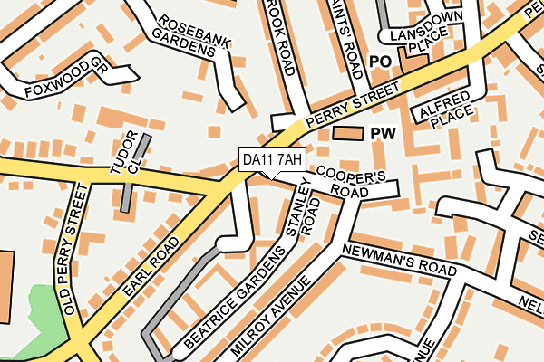 DA11 7AH map - OS OpenMap – Local (Ordnance Survey)