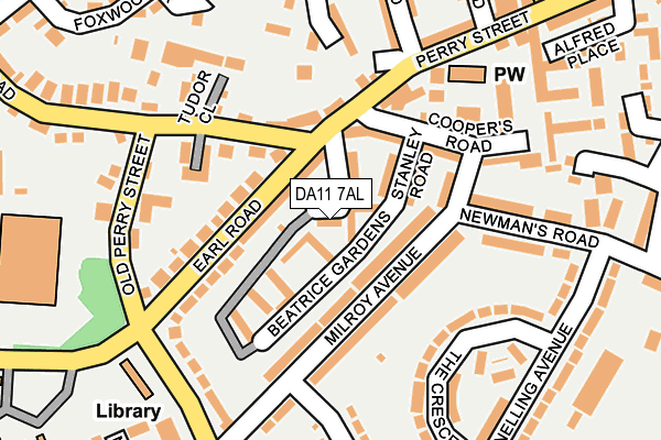 DA11 7AL map - OS OpenMap – Local (Ordnance Survey)