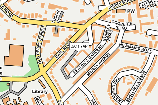 DA11 7AP map - OS OpenMap – Local (Ordnance Survey)