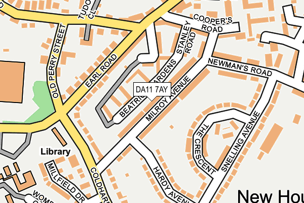 DA11 7AY map - OS OpenMap – Local (Ordnance Survey)