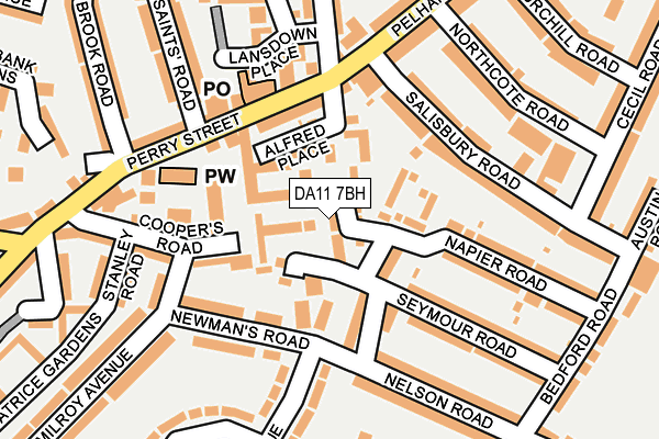 DA11 7BH map - OS OpenMap – Local (Ordnance Survey)