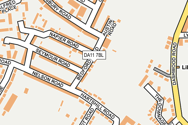DA11 7BL map - OS OpenMap – Local (Ordnance Survey)