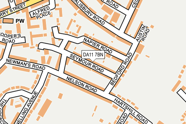 DA11 7BN map - OS OpenMap – Local (Ordnance Survey)