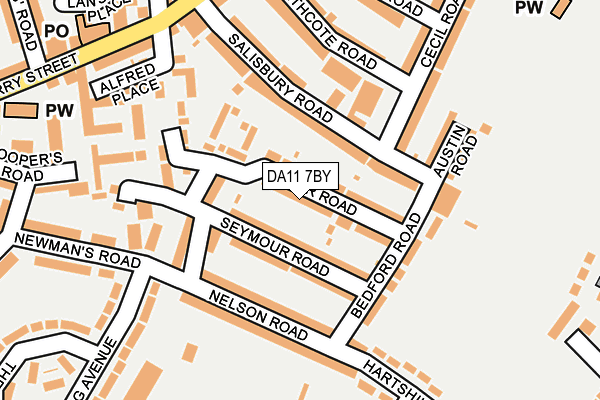 DA11 7BY map - OS OpenMap – Local (Ordnance Survey)