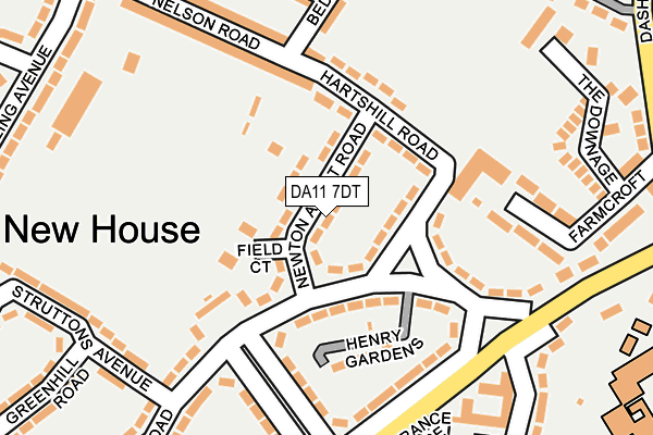 DA11 7DT map - OS OpenMap – Local (Ordnance Survey)