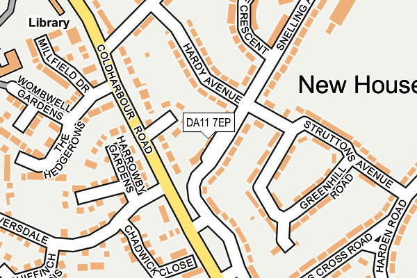 DA11 7EP map - OS OpenMap – Local (Ordnance Survey)