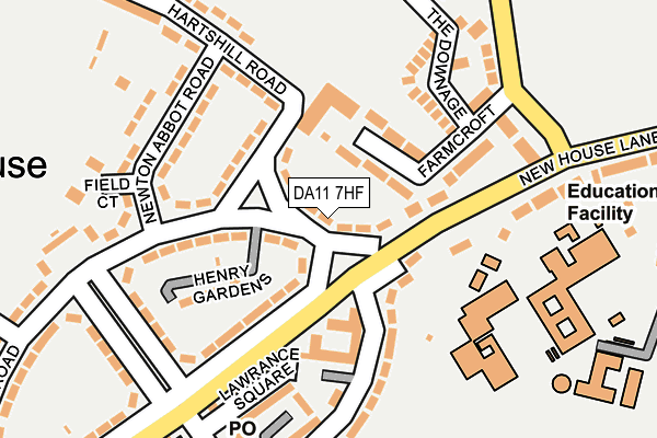 DA11 7HF map - OS OpenMap – Local (Ordnance Survey)