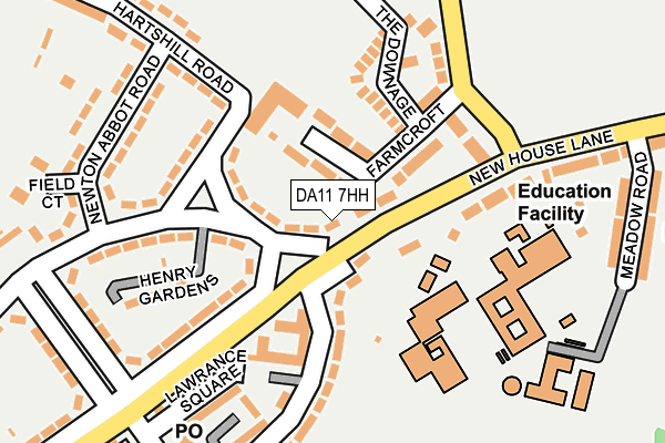 DA11 7HH map - OS OpenMap – Local (Ordnance Survey)