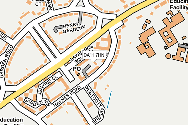 DA11 7HN map - OS OpenMap – Local (Ordnance Survey)