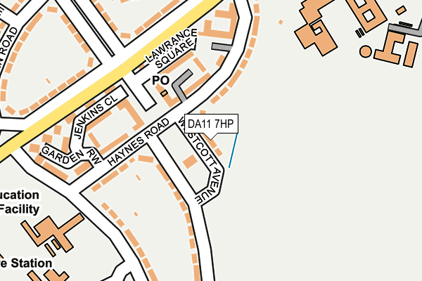DA11 7HP map - OS OpenMap – Local (Ordnance Survey)