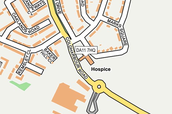 DA11 7HQ map - OS OpenMap – Local (Ordnance Survey)