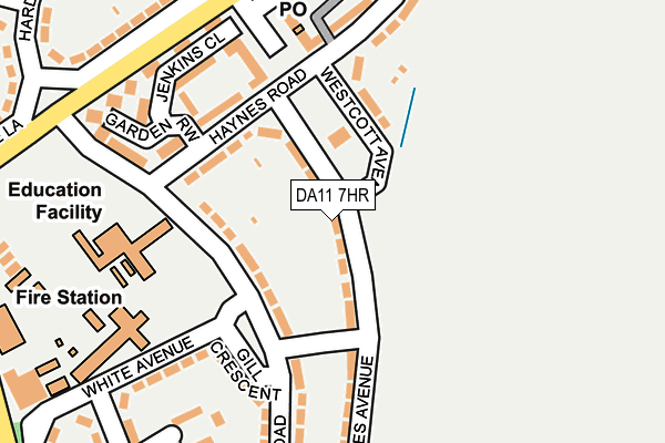 DA11 7HR map - OS OpenMap – Local (Ordnance Survey)