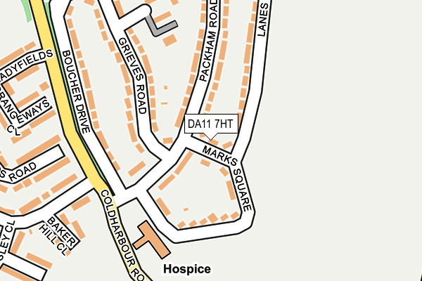DA11 7HT map - OS OpenMap – Local (Ordnance Survey)