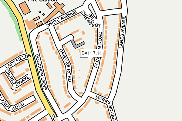 DA11 7JH map - OS OpenMap – Local (Ordnance Survey)