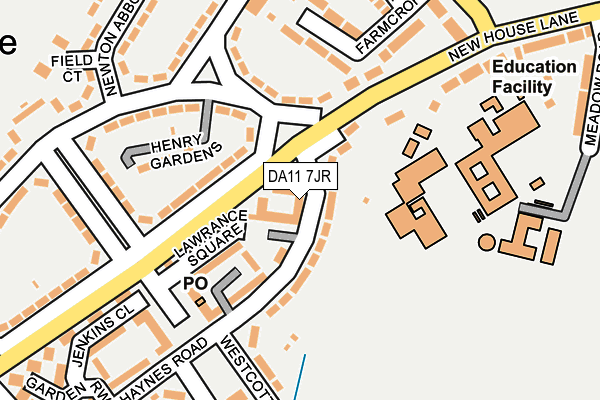 DA11 7JR map - OS OpenMap – Local (Ordnance Survey)