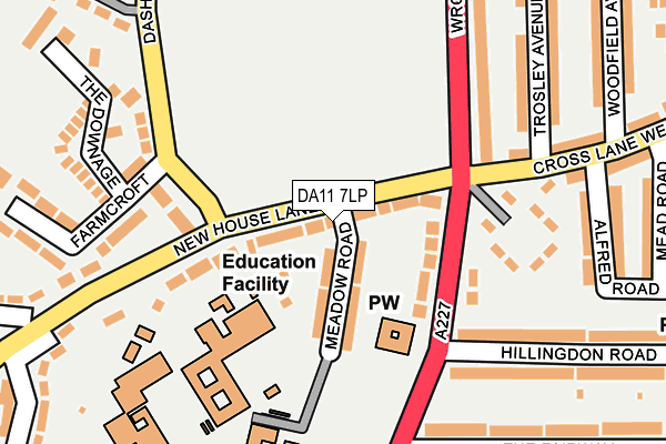 DA11 7LP map - OS OpenMap – Local (Ordnance Survey)