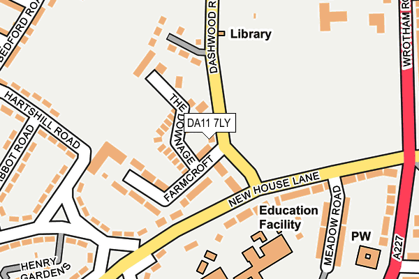 DA11 7LY map - OS OpenMap – Local (Ordnance Survey)