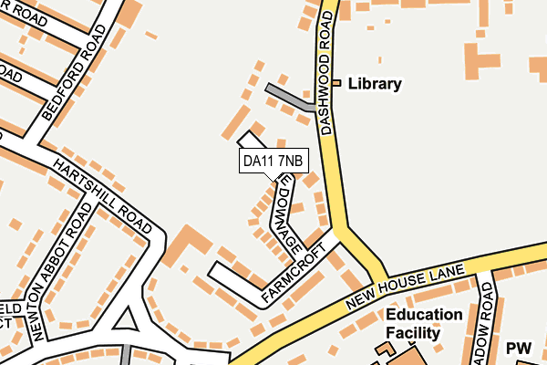 DA11 7NB map - OS OpenMap – Local (Ordnance Survey)