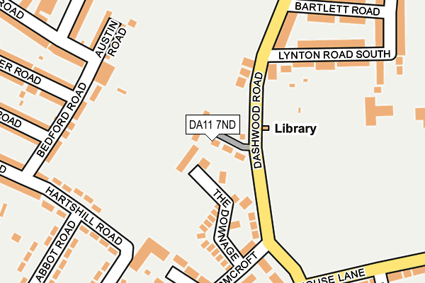 DA11 7ND map - OS OpenMap – Local (Ordnance Survey)
