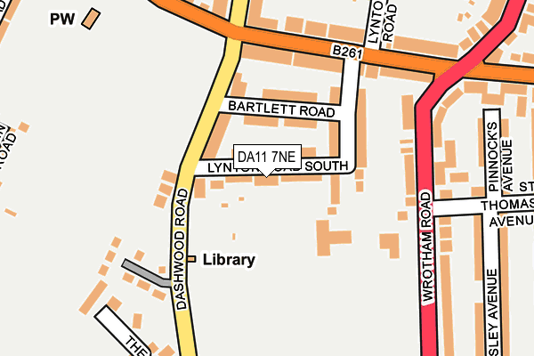 DA11 7NE map - OS OpenMap – Local (Ordnance Survey)