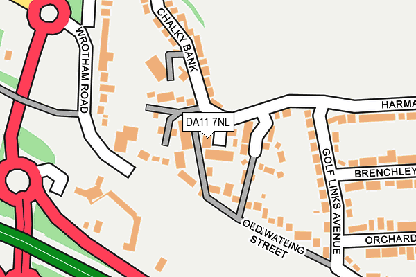 DA11 7NL map - OS OpenMap – Local (Ordnance Survey)