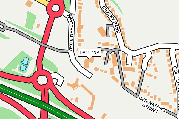 DA11 7NP map - OS OpenMap – Local (Ordnance Survey)