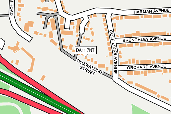 DA11 7NT map - OS OpenMap – Local (Ordnance Survey)