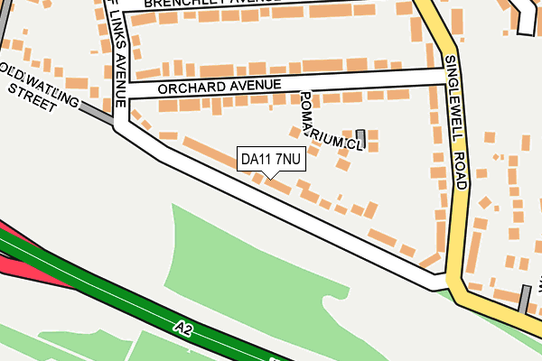 DA11 7NU map - OS OpenMap – Local (Ordnance Survey)