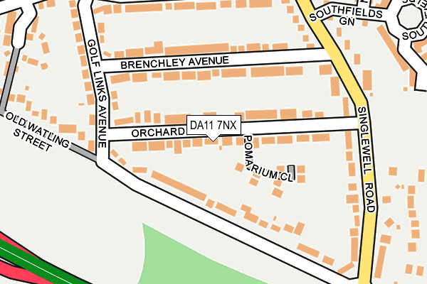 DA11 7NX map - OS OpenMap – Local (Ordnance Survey)