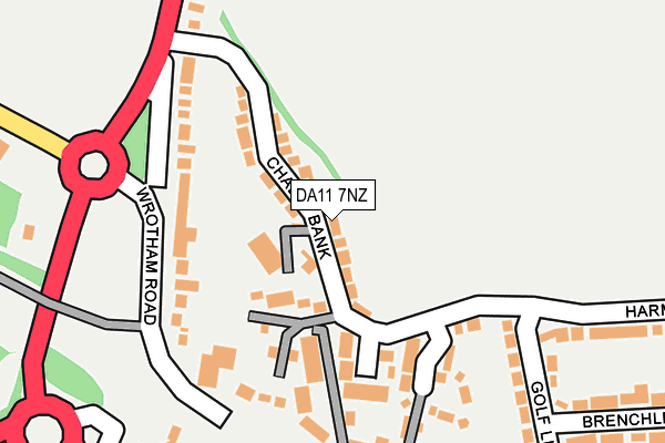 DA11 7NZ map - OS OpenMap – Local (Ordnance Survey)