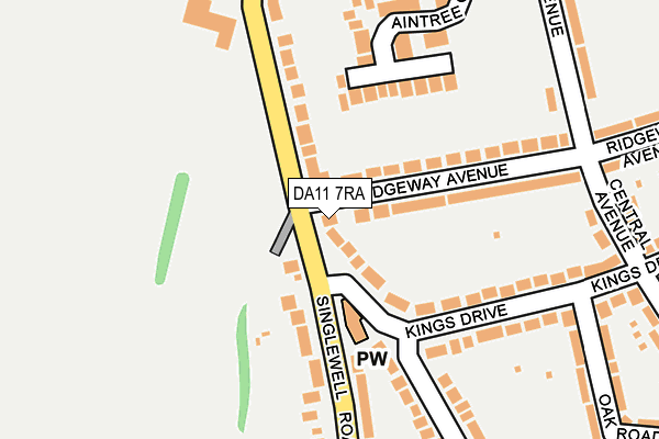DA11 7RA map - OS OpenMap – Local (Ordnance Survey)