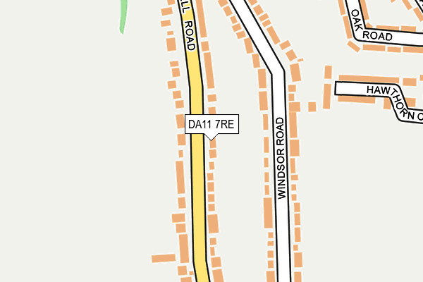 DA11 7RE map - OS OpenMap – Local (Ordnance Survey)