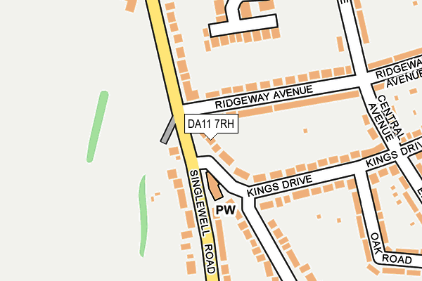 DA11 7RH map - OS OpenMap – Local (Ordnance Survey)