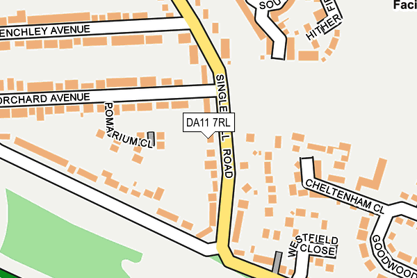 DA11 7RL map - OS OpenMap – Local (Ordnance Survey)