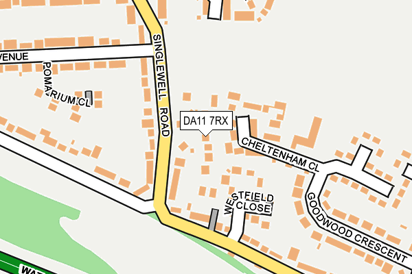 DA11 7RX map - OS OpenMap – Local (Ordnance Survey)