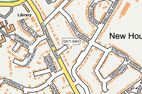 DA11 8AH map - OS OpenMap – Local (Ordnance Survey)