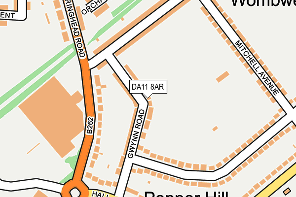 DA11 8AR map - OS OpenMap – Local (Ordnance Survey)