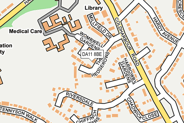 DA11 8BE map - OS OpenMap – Local (Ordnance Survey)