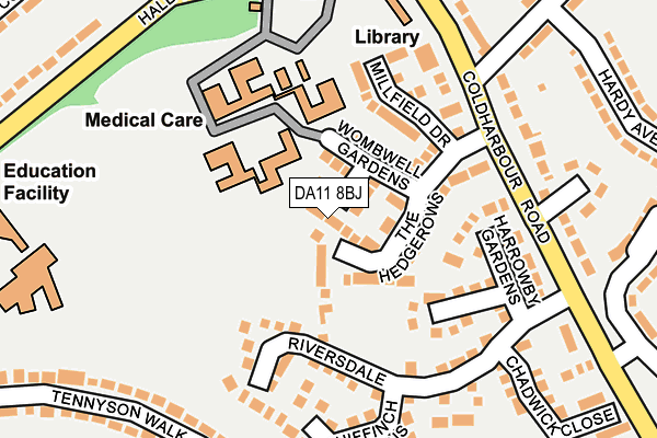 DA11 8BJ map - OS OpenMap – Local (Ordnance Survey)