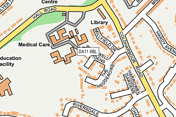 DA11 8BL map - OS OpenMap – Local (Ordnance Survey)