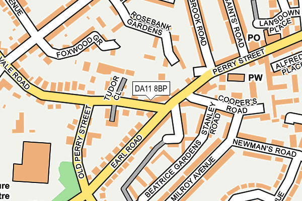 DA11 8BP map - OS OpenMap – Local (Ordnance Survey)