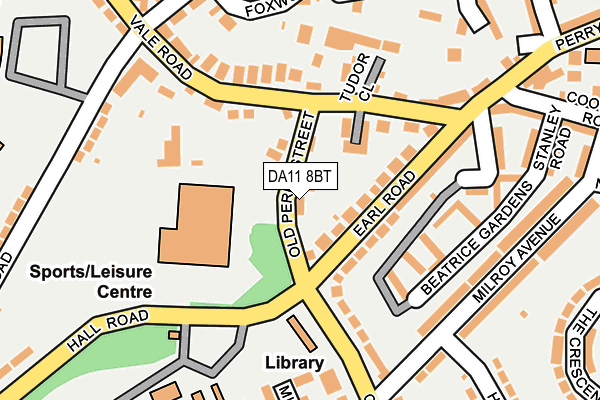 DA11 8BT map - OS OpenMap – Local (Ordnance Survey)
